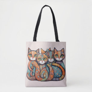 bolsa tote gatos tranquilos 3