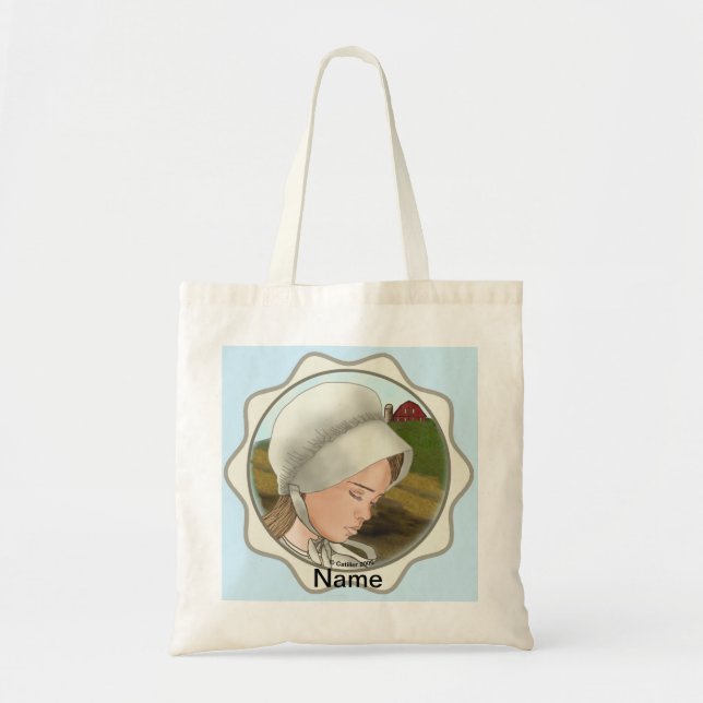 Bolsa Tote Gorro de Niña Amish (Frente)