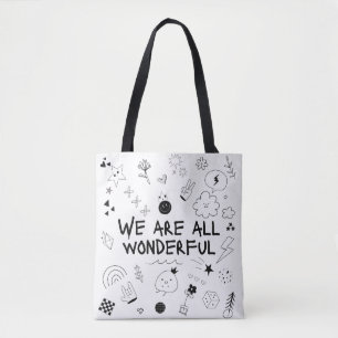 Bolsa tote gráfica linda - Afirmación motivacional