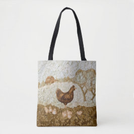 Bolsa Tote Granja de Pollos Impresión Completa