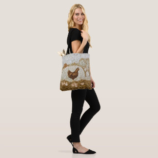 Bolsa Tote Granja de Pollos Impresión Completa