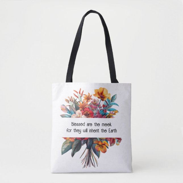 Bolsa Tote Humildad de Flor Silvestre (Anverso)
