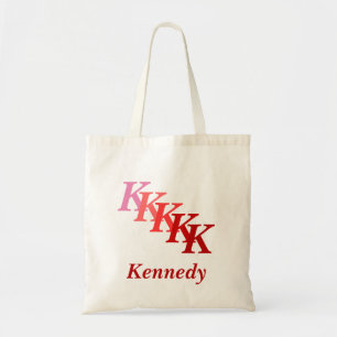 Bolsa Tote - Iniciales con nombre en rojos