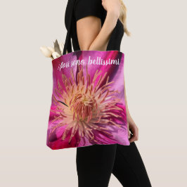 Bolsa Tote Italiana "Las Flores son Hermosas"