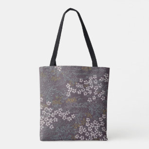Bolsa Tote Japonesa Sakuragawa   Flor de Cerezo de