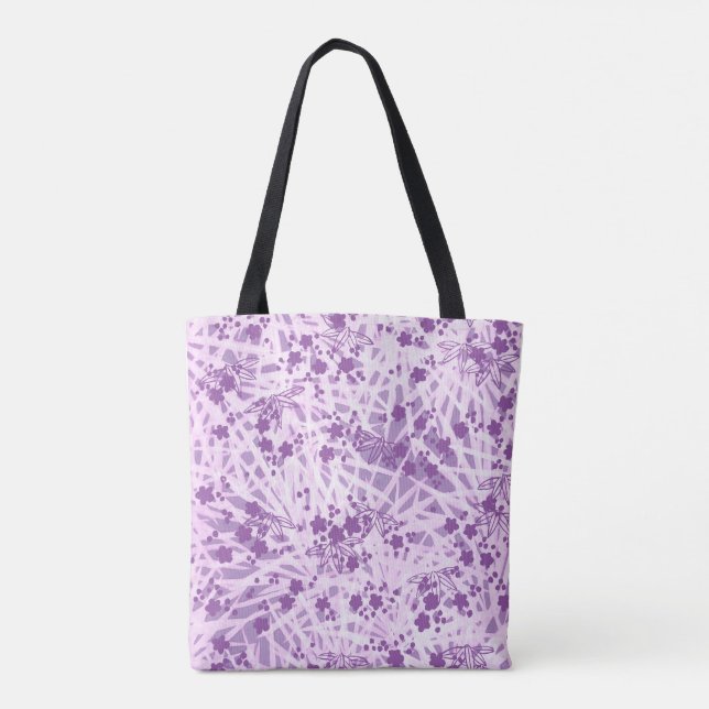 Bolsa Tote Japonesa Zuan Hyakushu | Bambú de la Er (Reverso)