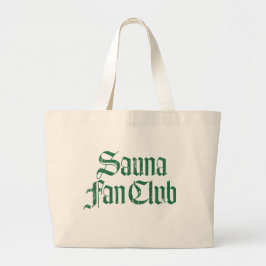 Bolsa Tote Jumbo Verde Club de Fans de Sauna