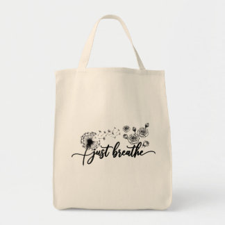 Bolsa tote Just Breathe Citas Inspiradoras Buena
