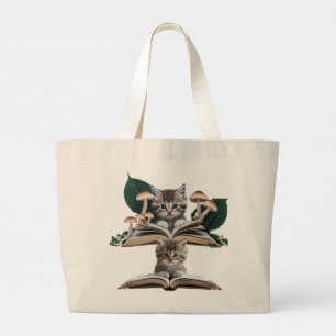 Bolsa Tote Kitten Ratón de Libro Mágico – Gato Cap