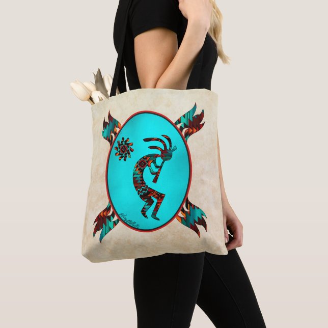Bolsa Tote Kokopelli del Suroeste (Detalle)