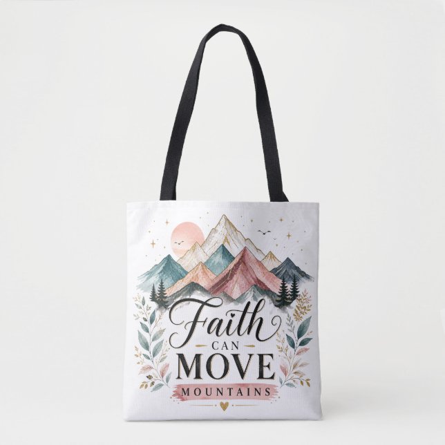 Bolsa Tote La Fe Mueve Montañas (Anverso)