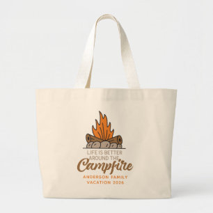 Bolsa Tote La Vida es Mejor Alrededor de la Fogata