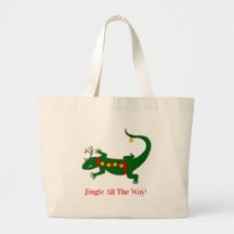 Bolsa Tote Lagarto de Navidad