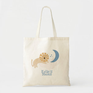 Bolsa Tote León Nubes Biblioteca Infantil