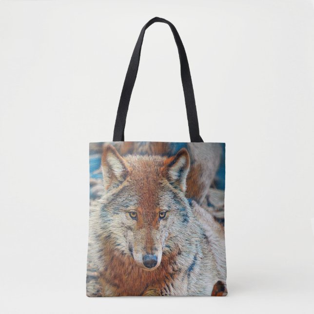 Bolsa Tote lobo (Anverso)