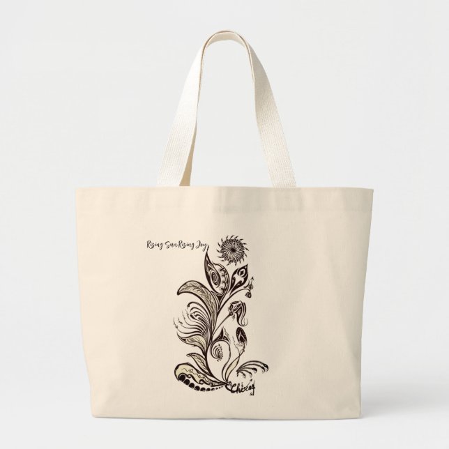 Bolsa Tote Mandala Sol Naciente, Alegría Creciente (Frente)