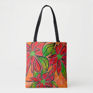 Bolsa Tote media Poinsettia 2018