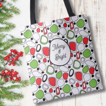 Bolsa tote Merry & Bright – Mensaje personalizado
