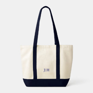 Bolsa Tote Monograma de la Armada Preppy Personali