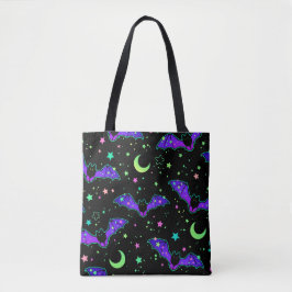 Bolsa Tote "Murciélagos púrpura"