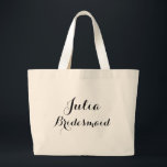 bolsa tote nombre personalizado<br><div class="desc">BOLSA TOTE DAMA DE HONOR</div>