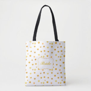 Bolsa tote Novia Lunares Dorados