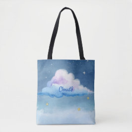 Bolsa Tote Nube9 Aquarela Soñadora Cielo Pastel