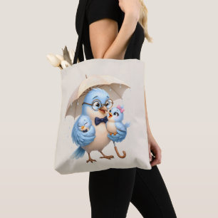Bolsa Tote Padre Pájaro para Llevar Diario
