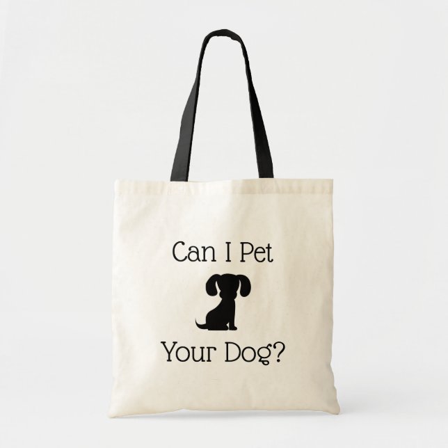 Bolsa Tote para Acariciar a tu Perro (Frente)