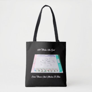 Bolsa tote para amantes del mahjong con sofocos