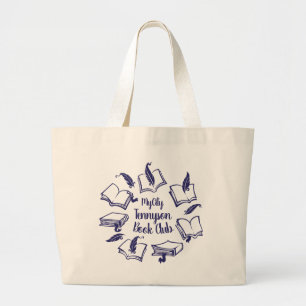Bolsa tote para club de lectura (personalizable)