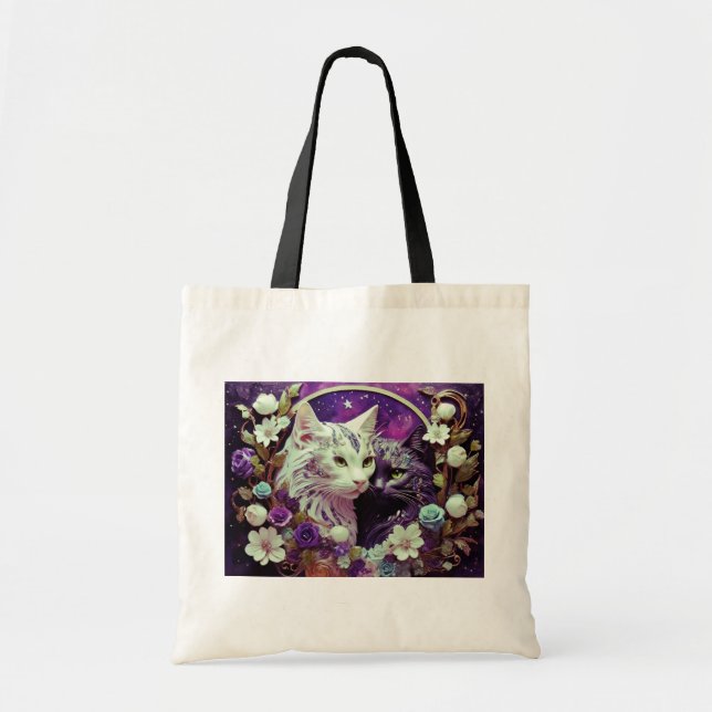Bolsa Tote para los amantes del gato (Frente)