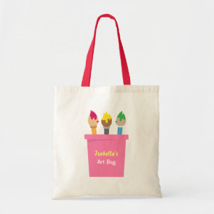 Bolsa Tote Pequeñas Artistas Pinceles de Arte
