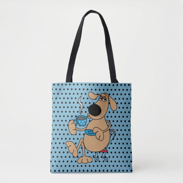 Bolsa Tote Perro Café (Anverso)