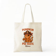 Bolsa tote personalizada de gato pirata con calaba