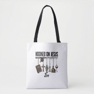 Bolsa tote personalizada Enganchado a Jesús