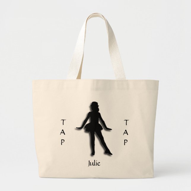 Bolsa Tote Personalizada Única de Baile Tap (Frente)
