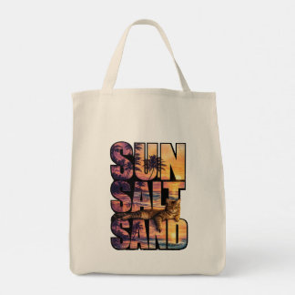 Bolsa Tote Playa Atardecer Gato Sal Arena Sol