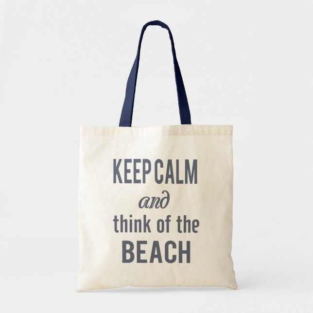Bolsa Tote Playa Keep Calm de Zazzle (Frente)