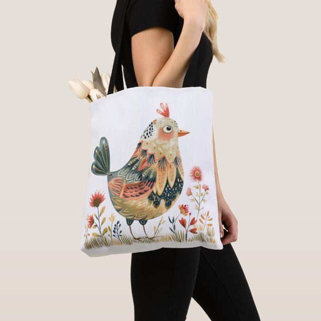 Bolsa Tote Pollo Nórdico (Detalle)