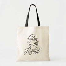 Bolsa Tote Religiosa de Navidad Gloria en lo Más A