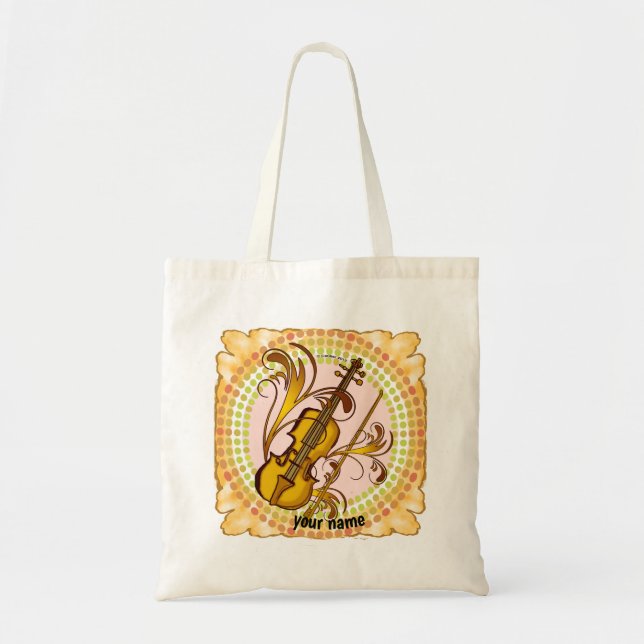 Bolsa tote Ritmo de violín (Frente)