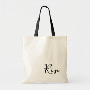 Bolsa Tote Run Club Rise Script Negro Kit de Equip