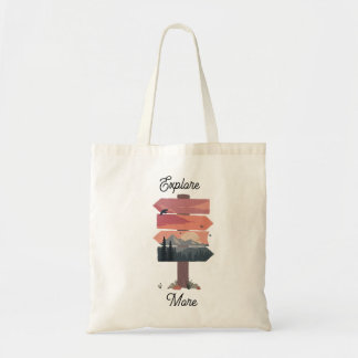 Bolsa Tote Señal Direccional Explorar Más Desierto