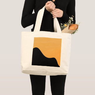 Bolsa tote Silueta de la montaña al atardecer ve a