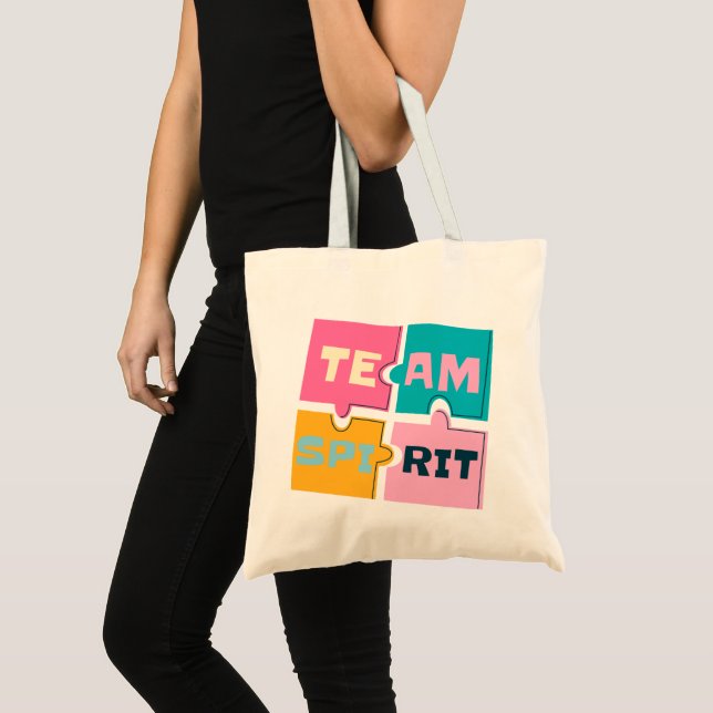Bolsa tote simple sans serif en negrita | espíritu (Anverso (producto))