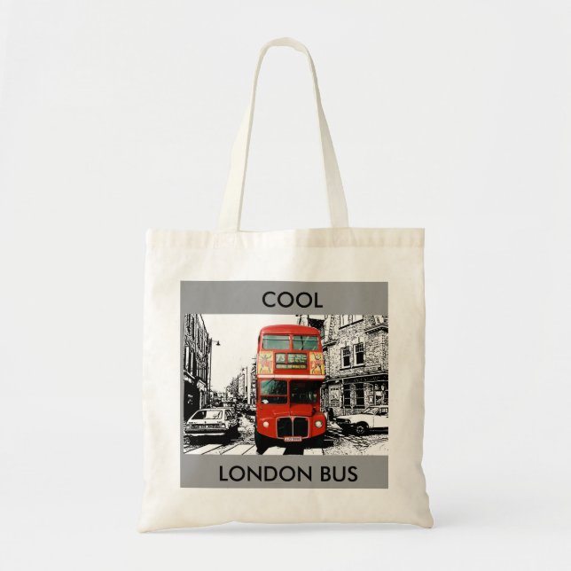 Bolsa Tote Souvenir de Londres Inglaterra (Frente)
