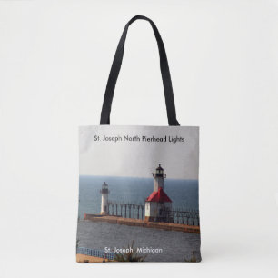 Bolsa tote St. Joseph North Pierhead Lights por to