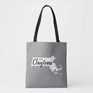 Bolsa Tote State Monogram de la familia Massachuse