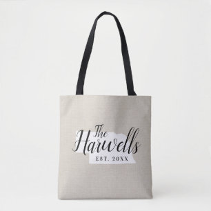 Bolsa Tote State Monogram de la familia Nebraska